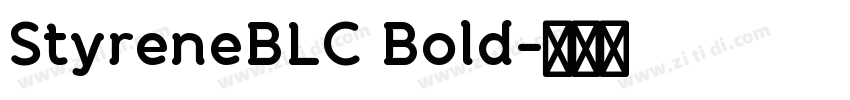 StyreneBLC Bold字体转换